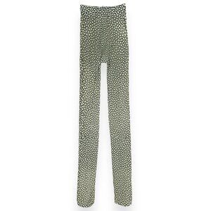 Fendi Green & White Printed Tights sz 2